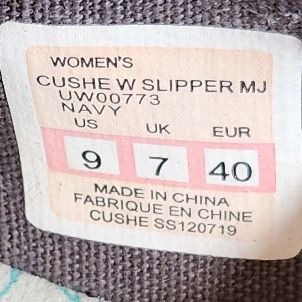 Cushe Slipper Casual Shoes Women's Mary Janes Comfort Sneakers Size 9 Navy - Picture 10 of 10
